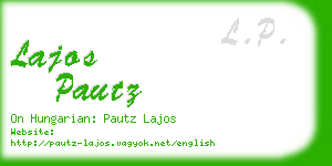 lajos pautz business card